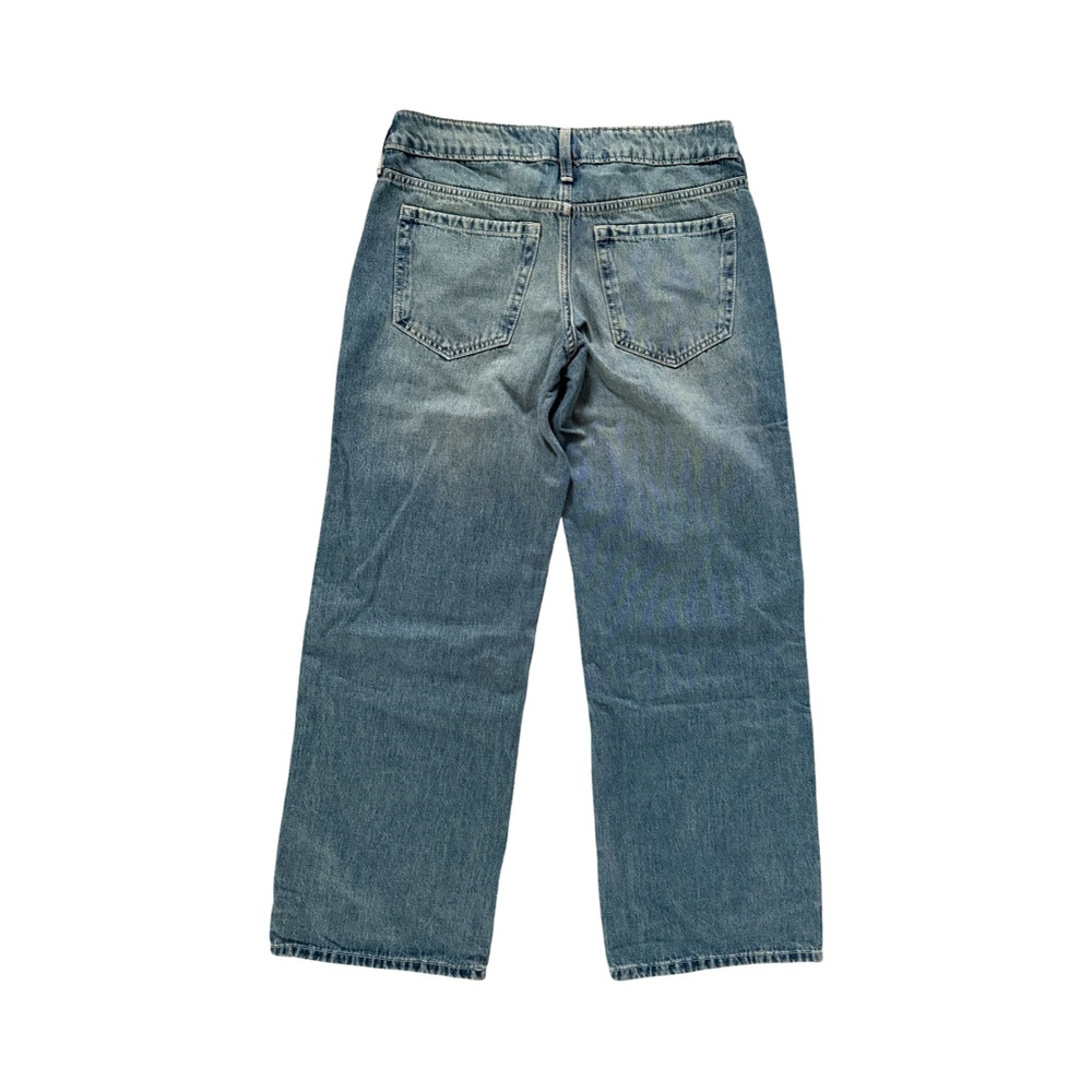 Hollister Low Rise Medium Wash Baggy Jeans NWT Size 4 - Picture 3 of 7